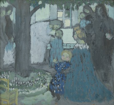 Anna ensimmäisen ajatuksen tulla minulle, n.1899 (öljy kortille). tekijältä Maurice Denis