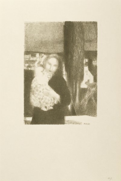 Maternite au cypres (äiti ja lapsi sypressipuun alla) tekijältä Maurice Denis