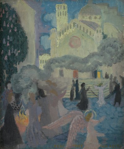 Penance, n. 1896 (öljy aluksella) tekijältä Maurice Denis