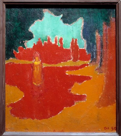 Auringonpilkkuja terassilla. Maurice Denisin (1870-1943) maalaus tekijältä Maurice Denis