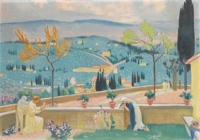 Ilmoitus Fiesolessa, 1928 tekijältä Maurice Denis