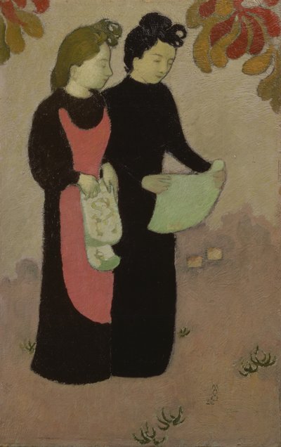 The Two Sisters, 1892 (paneeli) tekijältä Maurice Denis