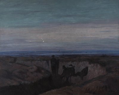 Aamunkoitto Ousen kaivannossa, 1918 tekijältä Maurice Galbraith Cullen
