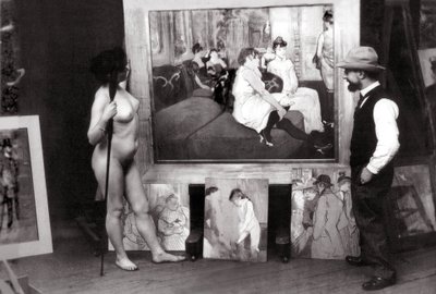 Henri de Toulouse-Lautrec ateljeessaan tekijältä Maurice Guibert