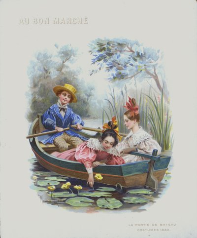 Veneily, puvut 1830 (chromolitho) tekijältä Maurice Leloir