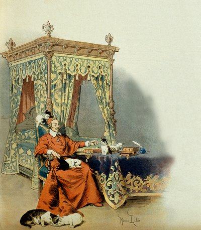 Ranskan historia: kardinaali Richelieu (Armand Jean du Plessis tekijältä Maurice Leloir