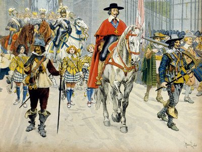 Ranskan historia: Kuningas Ludvig XIII (1601-1643) ja kardinaali Richelieu (Armand Jean du Plessis) tekijältä Maurice Leloir