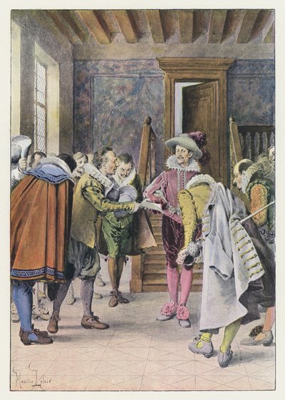 Kuvitus Gil Blasille (väri litho) tekijältä Maurice Leloir