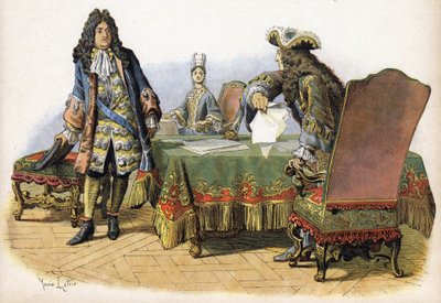 Louis XIV:n loukkaus dit le King Soleil (Kuningas Soleil tai Ludvig Suuri tekijältä Maurice Leloir
