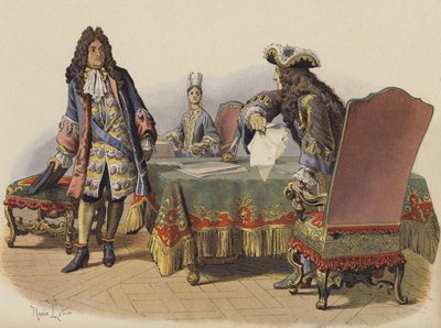 Kuninkaan loukkaus Madame de Maintenonin huoneistoissa tekijältä Maurice Leloir