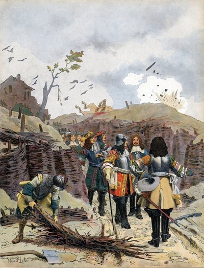 Ludvig XIV, joka tunnetaan nimellä Le Roi-Soleil (kuningas Soleil tai Ludvig Suuri tekijältä Maurice Leloir