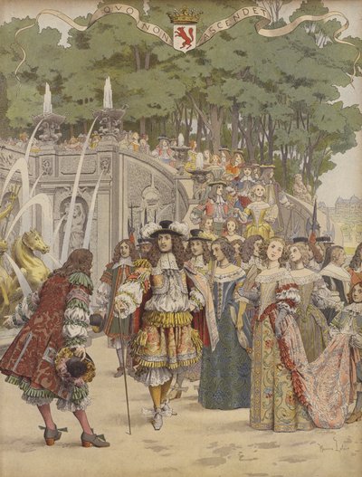 Nicolas Fouquet vastaanottaa kuningas Ludvig XIV:n Vaux