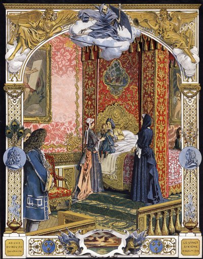 Esittelijänä hänen taloudenhoitaja Madame de Ventadour (Charlotte de la Mothe Houdancourt tekijältä Maurice Leloir