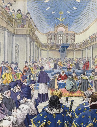 Richelieu Estates Generalissa vuonna 1614 tekijältä Maurice Leloir