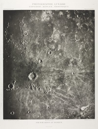 Kuun valokuvaus: Copernicus-Kepler-Aristaric tekijältä Maurice Loewy