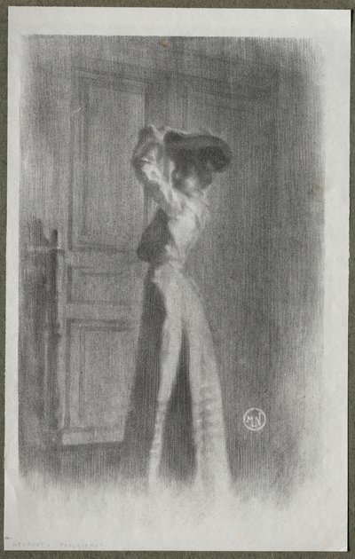 Muodikas nainen, c. 1900. tekijältä Maurice Louis Henri Neumont