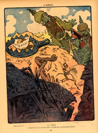 Kuvitus "La Baionette" -lehteen. tekijältä Maurice Neumont