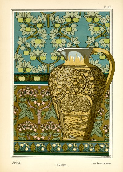 Omenapuu (väri litho) tekijältä Maurice Pillard Verneuil