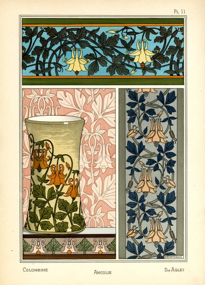 Columbine (väri litho) tekijältä Maurice Pillard Verneuil
