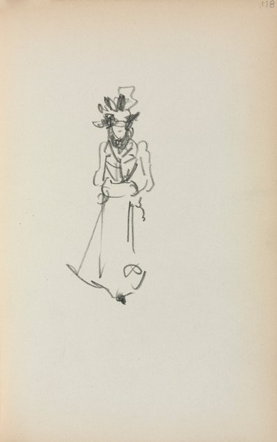 Italialainen luonnoslehti: ( sivu 118) tekijältä Maurice Prendergast