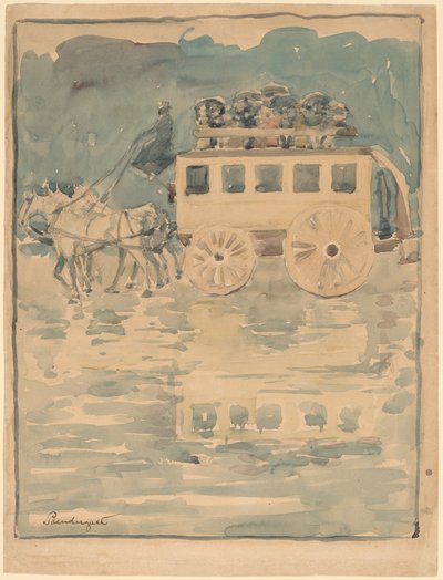 Pariisin Omnibus tekijältä Maurice Brazil Prendergast