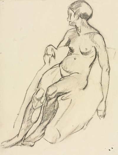 Istuva alaston tekijältä Maurice Brazil Prendergast