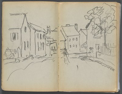 Luonnoslehti- Granite Shore Hotel, Rockport, sivu 004  5: Katukuvaus tekijältä Maurice Prendergast