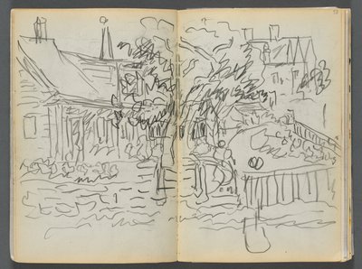 Luonnoslehti- The Granite Shore Hotel, Rockport, sivu 052  53: Talot ja puutarhat. tekijältä Maurice Prendergast