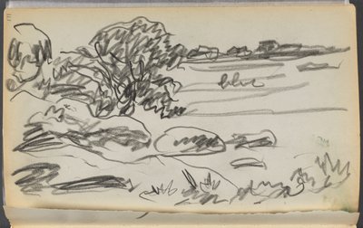 Luonnoskirja - Granite Shore Hotel, Rockport, sivu 171: Maisema tekijältä Maurice Prendergast
