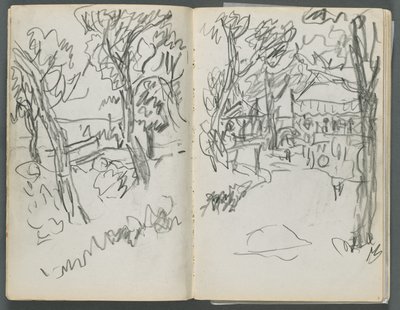 Luonnoslehti, The Dells, N° 127, sivu 004 5: Maisema. tekijältä Maurice Prendergast