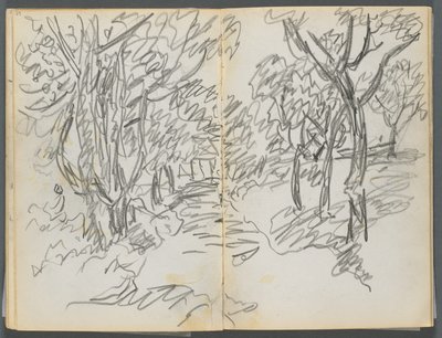 Luonnoslehti, The Dells, N° 127, sivu 064  65: Maisema. tekijältä Maurice Prendergast