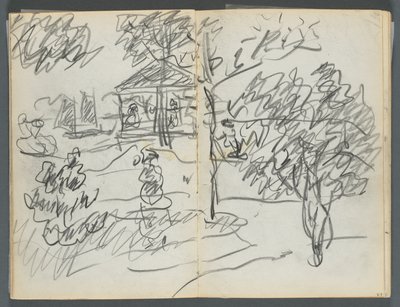 Luonnoslehti, The Dells, nro 127, sivu 066 ja 67: Maisema tekijältä Maurice Prendergast