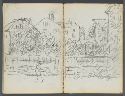 Luonnoslehti, The Dells, nro 127, sivu 094  95: Village Street. tekijältä Maurice Prendergast