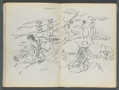 Luonnoslehti, The Dells, nro 127, sivu 100 ja 101: Figures on a Beach tekijältä Maurice Prendergast