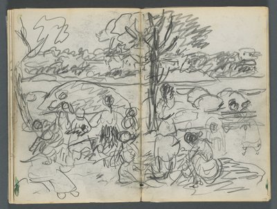 Luonnoslehti, The Dells, nro 127, sivu 116 ja 117: Hahmo maisemassa tekijältä Maurice Prendergast