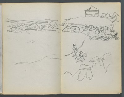 Luonnoslehti, The Dells, nro 127, sivu 130  131: Rannikkonäkymä. tekijältä Maurice Prendergast