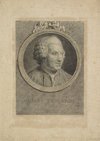 Hubert Gravelot, kaiverrus Jean Massard vanhin (1740-1822), n. 1770 tekijältä Maurice Quentin de La Tour