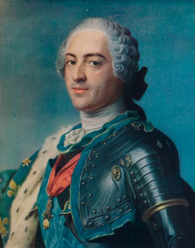Ludvig XV, 1748 tekijältä Maurice Quentin de La Tour