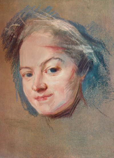 Madame Favart, c1745 tekijältä Maurice Quentin de La Tour
