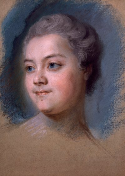 Mademoiselle de Chastagner de Lagrangen muotokuva, Maurice-Quentin de la Tour (1704-1788) tekijältä Maurice Quentin de La Tour