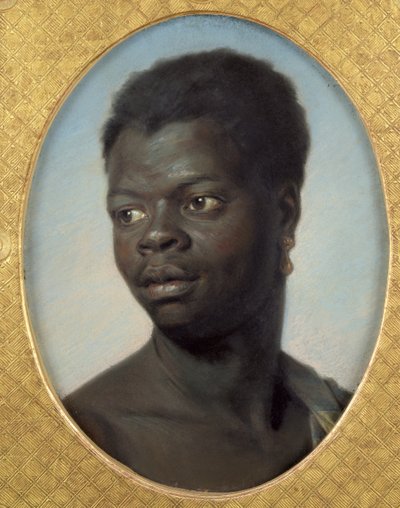 Nuoren mustan muotokuva, n. 1751 (pastelli paperille) tekijältä Maurice Quentin de La Tour