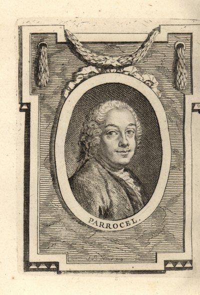 Charles Parrocel, ranskalainen taidemaalari. tekijältä Maurice Quentin de la (after) Tour
