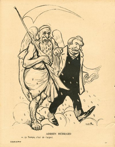 The Butter Plate, numero 229, Satiirinen väreissä tekijältä Maurice Radiguet