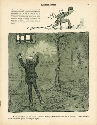 Voilautanen, numero 411, satiirinen väri tekijältä Maurice Radiguet