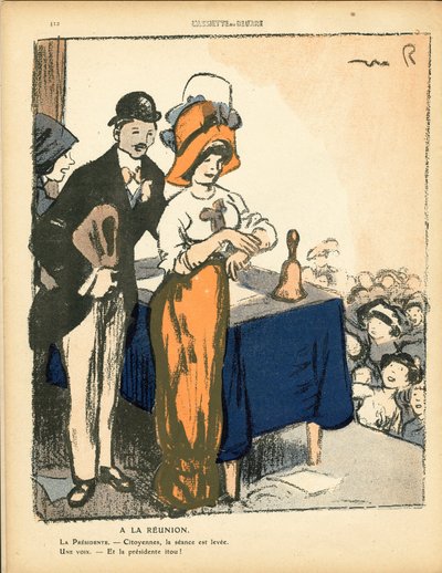 The Butter Plate, numero 494, Satiirinen väreissä tekijältä Maurice Radiguet