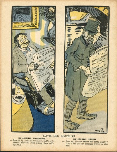 Voilautanen, numero 264, Satiirinen väreissä tekijältä Maurice Radiguet
