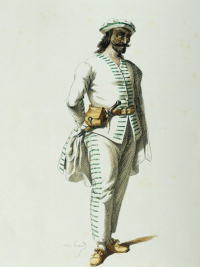 Brighella vuonna 1570, kirjoittanut Maurice Sand (1823-1889) tekijältä Maurice Sand