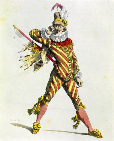 Kapteeni Spavento (etsaus) tekijältä Maurice Sand