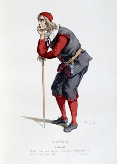 Puku Harpagonin hahmolle Molieren (Jean Baptiste Poquelin) teoksessa ”” L