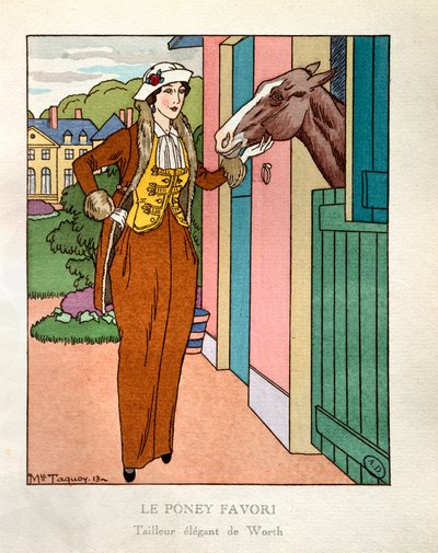 Suosikkiponi. Pariisilainen muoti: Charles Frederic Worth (1825-1895). tekijältä Maurice Taquoy